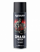 KERRY KC-612 Автоэмаль акриловая чёрная матовая GARAGE CREW 650мл